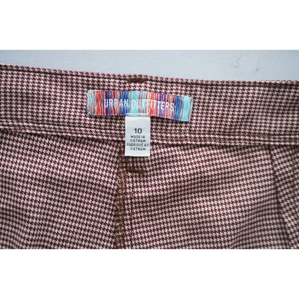 Urban Outfitters Houndstooth Straight-Leg Pants - Size 10 - Picture 5 of 8